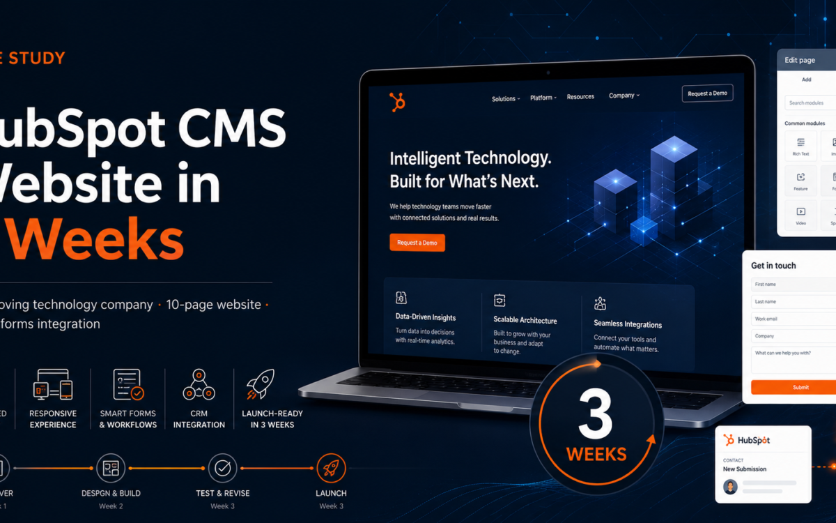 Delivered a HubSpot CMS Website in Three Weeks